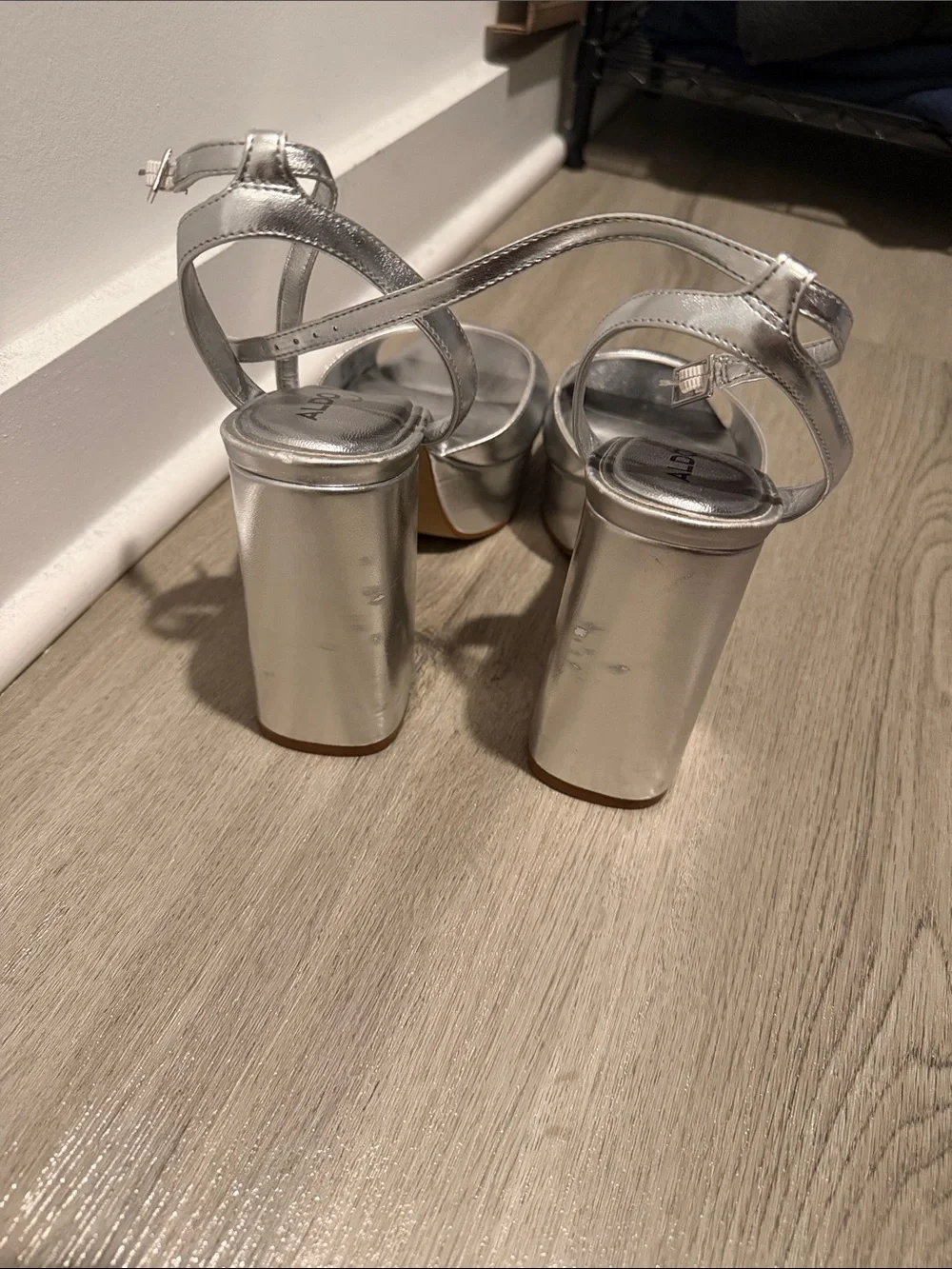 Aldo strappy metallic